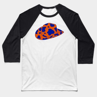 Dark Orange and Blue cowboy hat Baseball T-Shirt